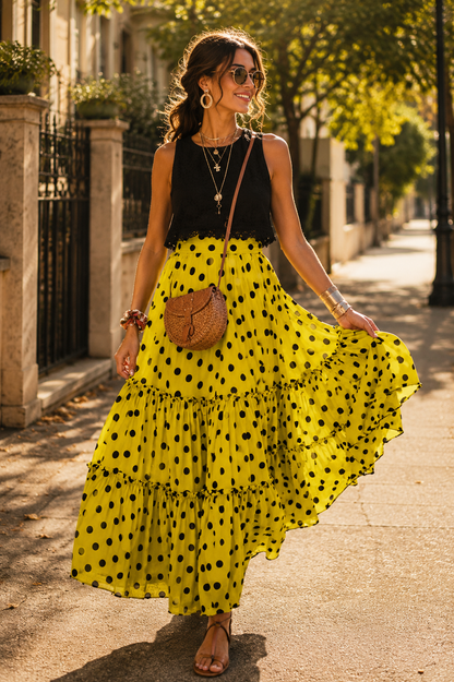 Jupe longue style bohème