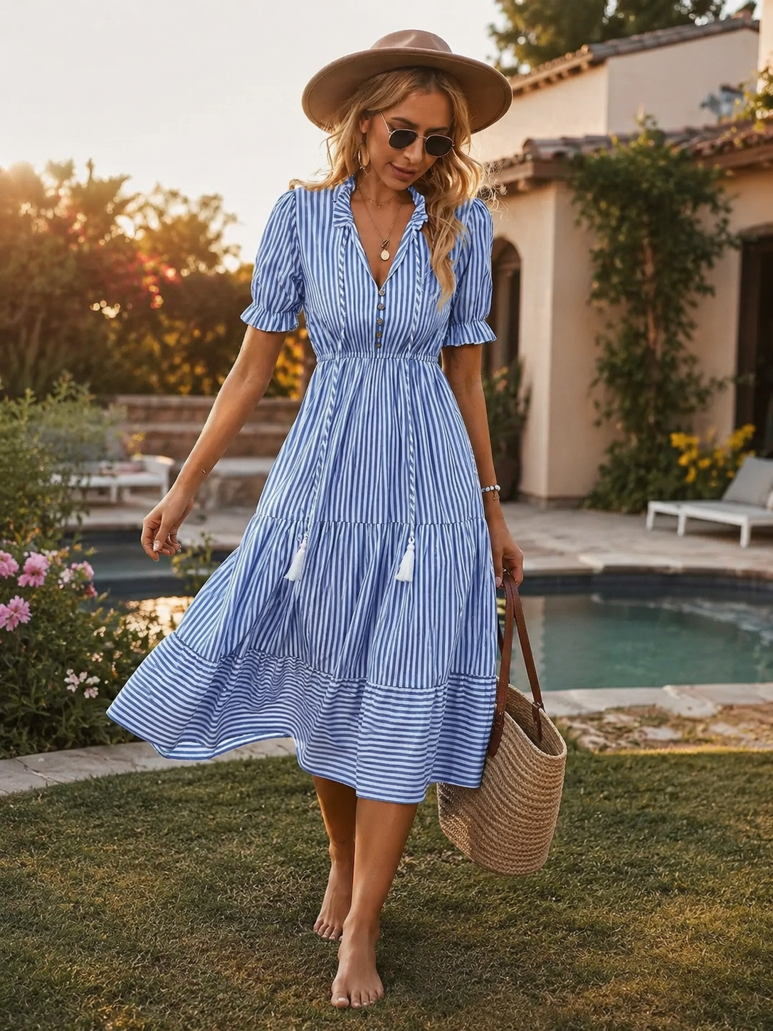 Robe champêtre bohème