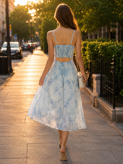 Robe champêtre chic pour mariage - vue de dos