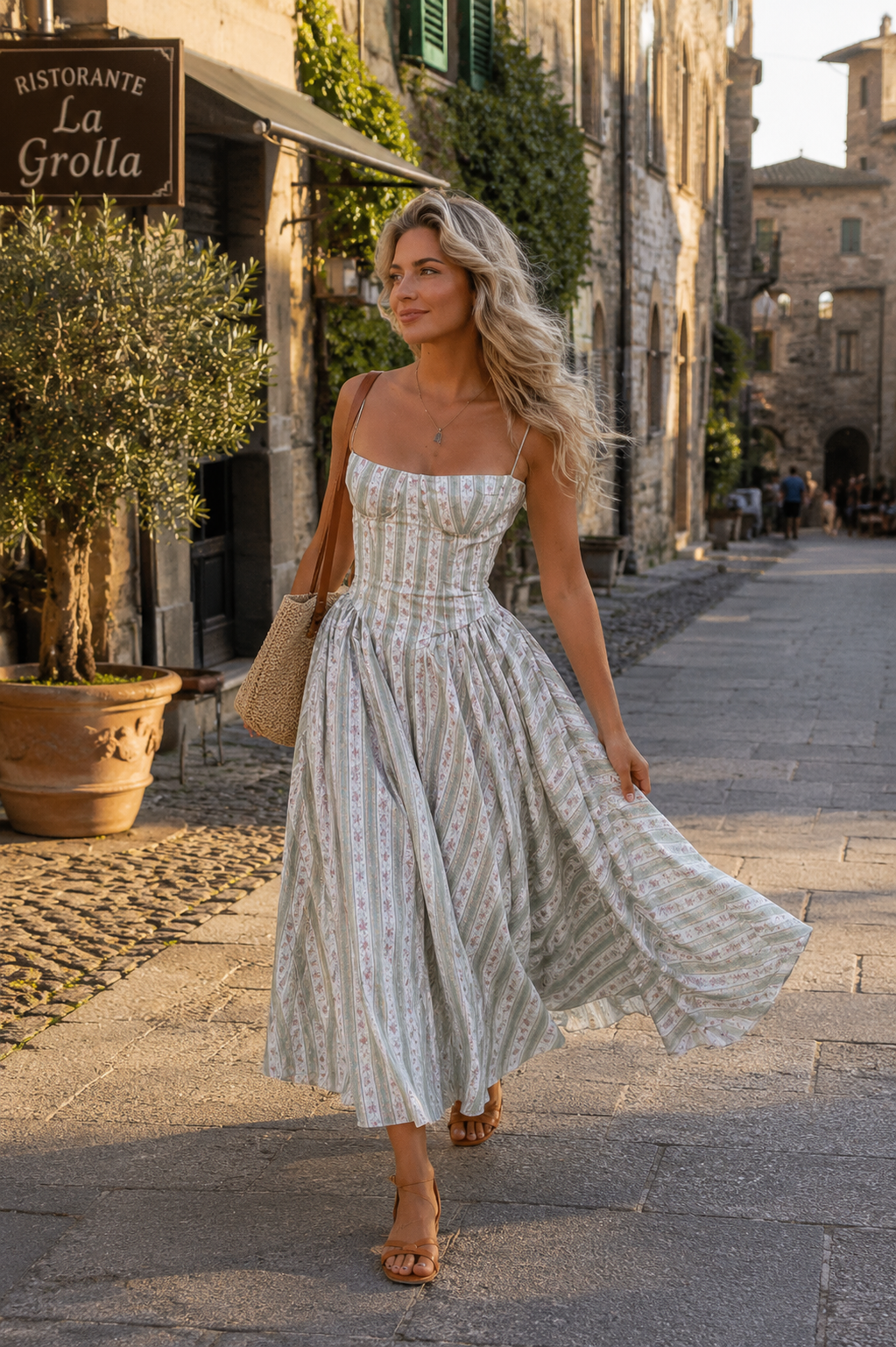Robe légère été mi longue