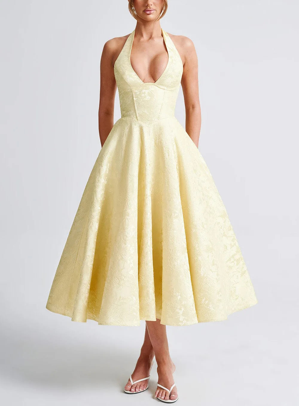 Robe mi-longue mariage