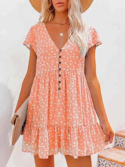 Robe courte bohème femme