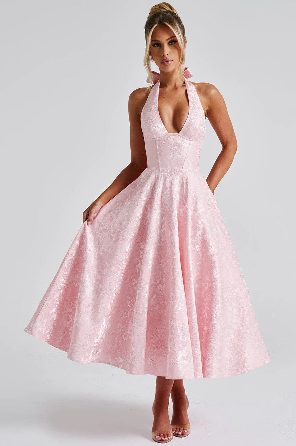 Robe mi-longue mariage